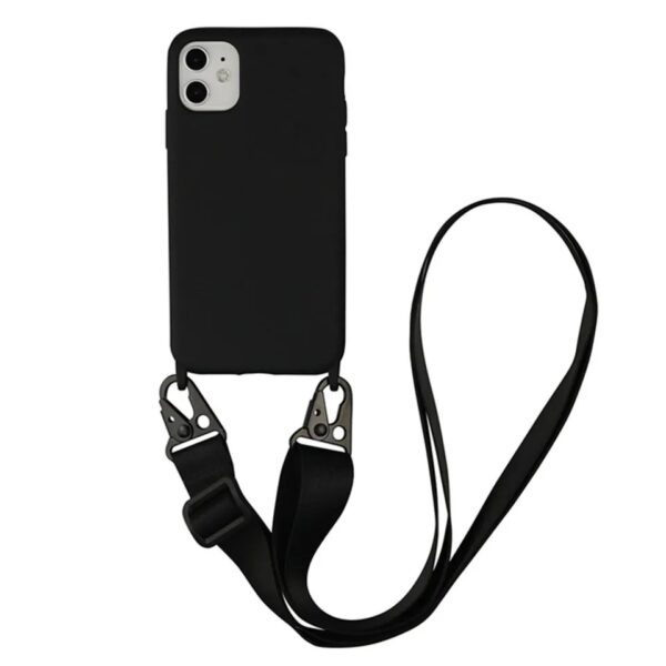 Coque de Luxe avec Bandoulière pour iPhone 16, 15, 14, 13, 12, 11 Pro Max et Mini - Image 2