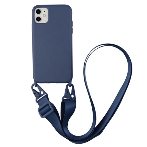 Coque de Luxe avec Bandoulière pour iPhone 16, 15, 14, 13, 12, 11 Pro Max et Mini