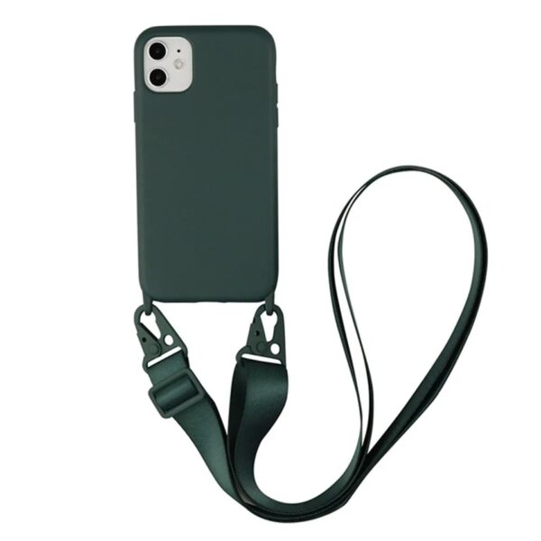 Coque de Luxe avec Bandoulière pour iPhone 16, 15, 14, 13, 12, 11 Pro Max et Mini - Image 3