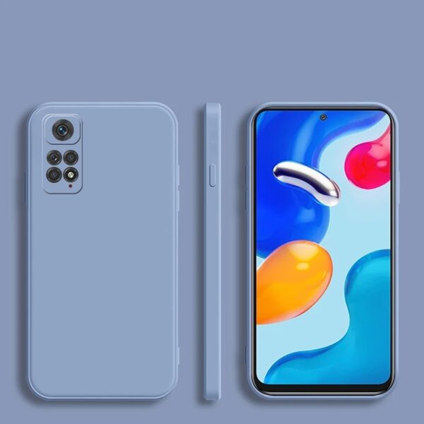 Coque en Silicone Cadre Carré pour Xiaomi Redmi Note 11/11 Pro – Protection Élégante et Antichoc - Image 4