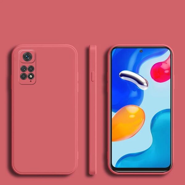 Coque en Silicone Cadre Carré pour Xiaomi Redmi Note 11/11 Pro – Protection Élégante et Antichoc - Image 8